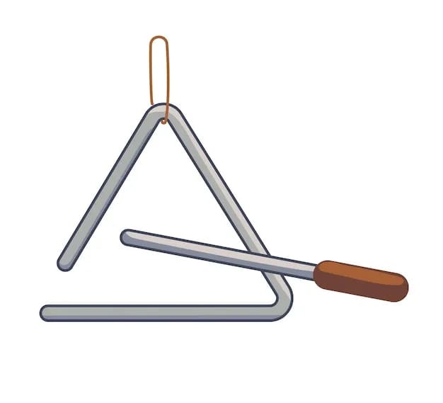 Trójkąt muzyczny - Instrument trójkąt, perkusyjny - Muzyka i rytm