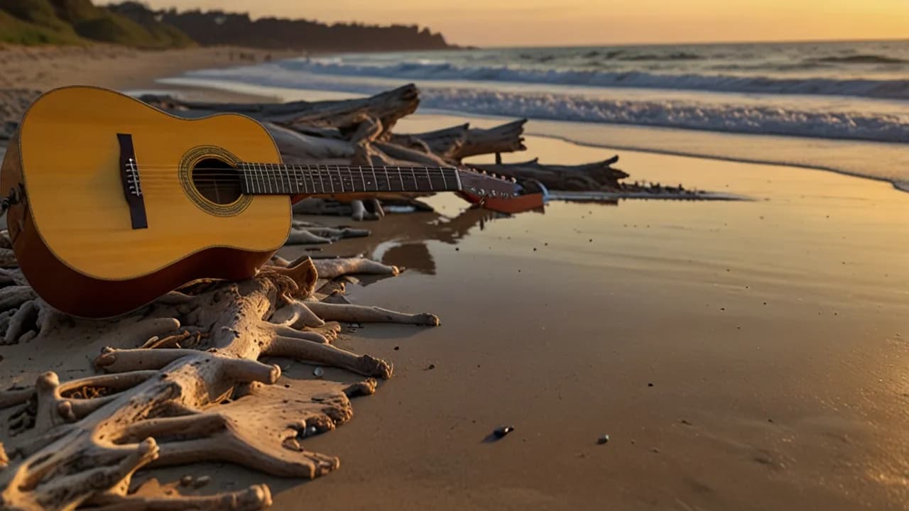 Akordy na jednej z dzikich plaż - szybka nauka gry na gitarze od podstaw